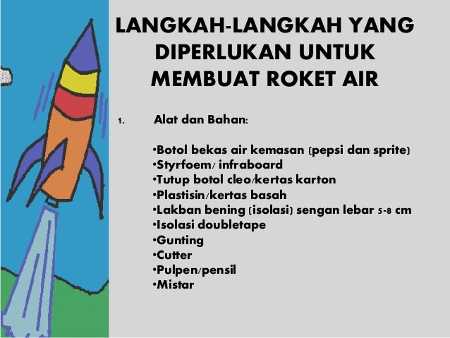 cara membuat roket air